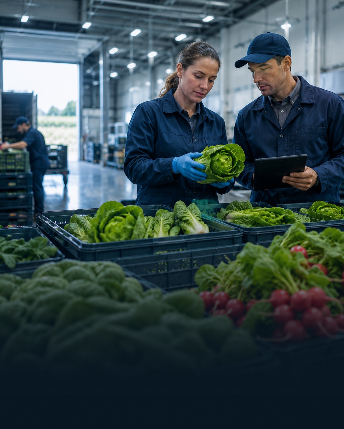 Produce harvest field
